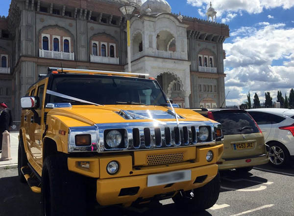 Rugby Yellow Hummer Car Hire